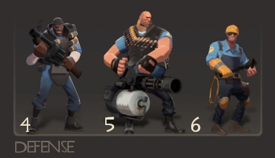 The Demoman, The Heavy and The Engineer